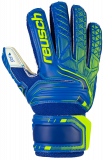 Reusch Attrakt RG Open Cuff Finger Support Junior 5072610 4940 blue yellow front
